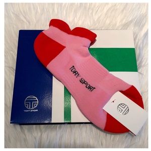 Tory Burch Accessories - 1 Pair TORY SPORT Pink Red Compression Socks NWT Tory Burch Accessories - 1 Pair TORY SPORT Pink Red Compression Socks NWT